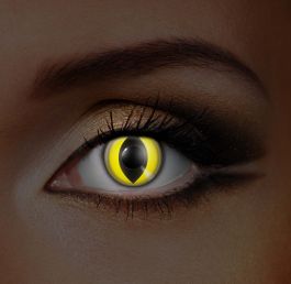 i-Glow Yellow Cat UV Contact lenses (Pair)