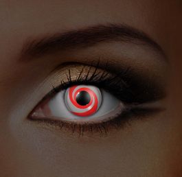 i-Glow Red Swirl UV Contact Lenses (Pair)