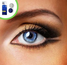 Glimmer Blue Color Contact Lenses (Inc Solution & Case)