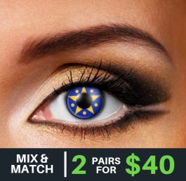 Silent Night Christmas Contact Lenses (Pair)