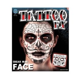 Tinsley Sugar Man Face Tattoo (Day Of The Dead)