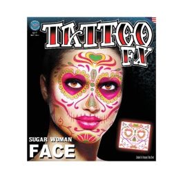 Tinsley Sugar Woman Face Tattoo (Day Of The Dead)