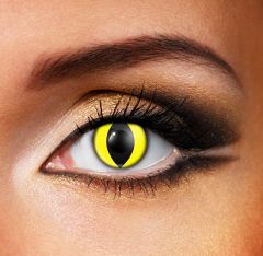 Yellow Cat Eye Contacts (Replica Of Thriller Contacts Worn By Michael Jackson)