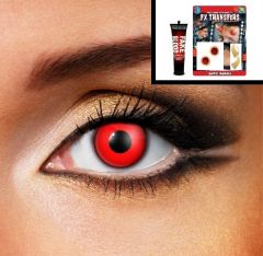 Devil Contacts & Makeup Bundle -  FXTM-603 / BLA-80061 / AD0A00