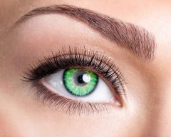 Glamour green contact lenses