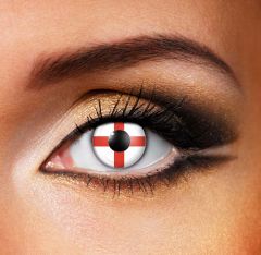 St Georges Flag Contact Lenses
